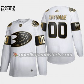 Anaheim Ducks Custom Adidas 2019-2020 Golden Edition Wit Authentic Shirt - Kinderen